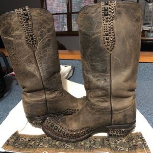 Lucchese studded boots